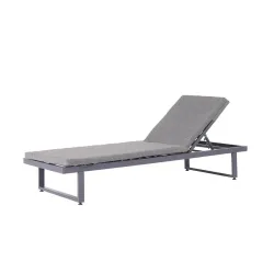Lauko gultas Domoletti CL-23-9 SUN LOUNGER, pilka sp., 195 cm x 63 cm x 26 cm