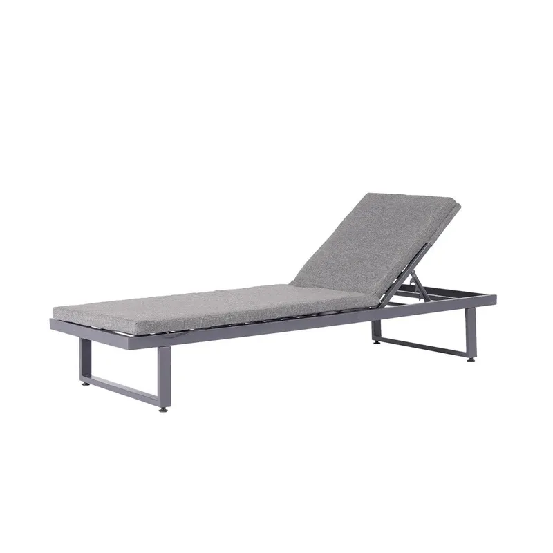 Zvilnis Domoletti CL-23-9 SUN LOUNGER, pelēka krās., 195 cm x 63 cm x 26 cm