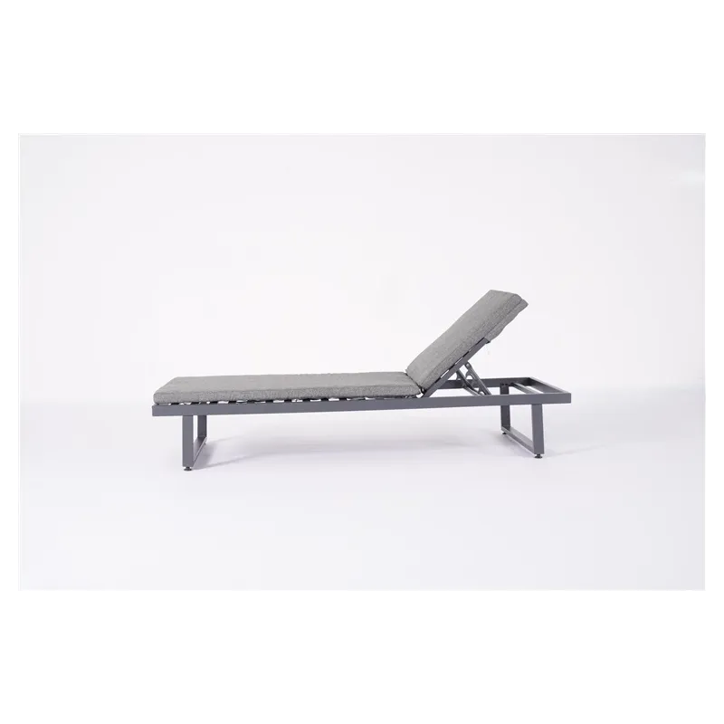 Zvilnis Domoletti CL-23-9 SUN LOUNGER, pelēka krās., 195 cm x 63 cm x 26 cm
