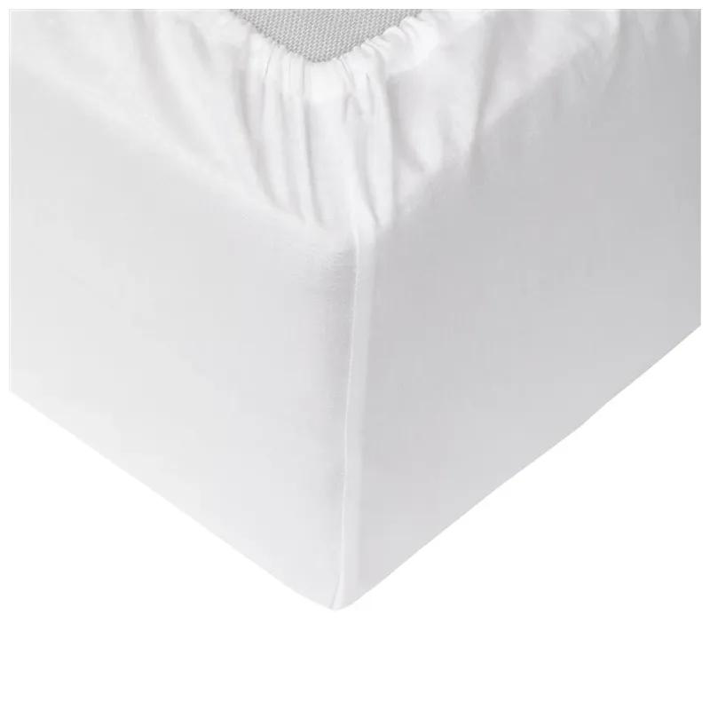 Fitted sheet cotton 90x200+25 white