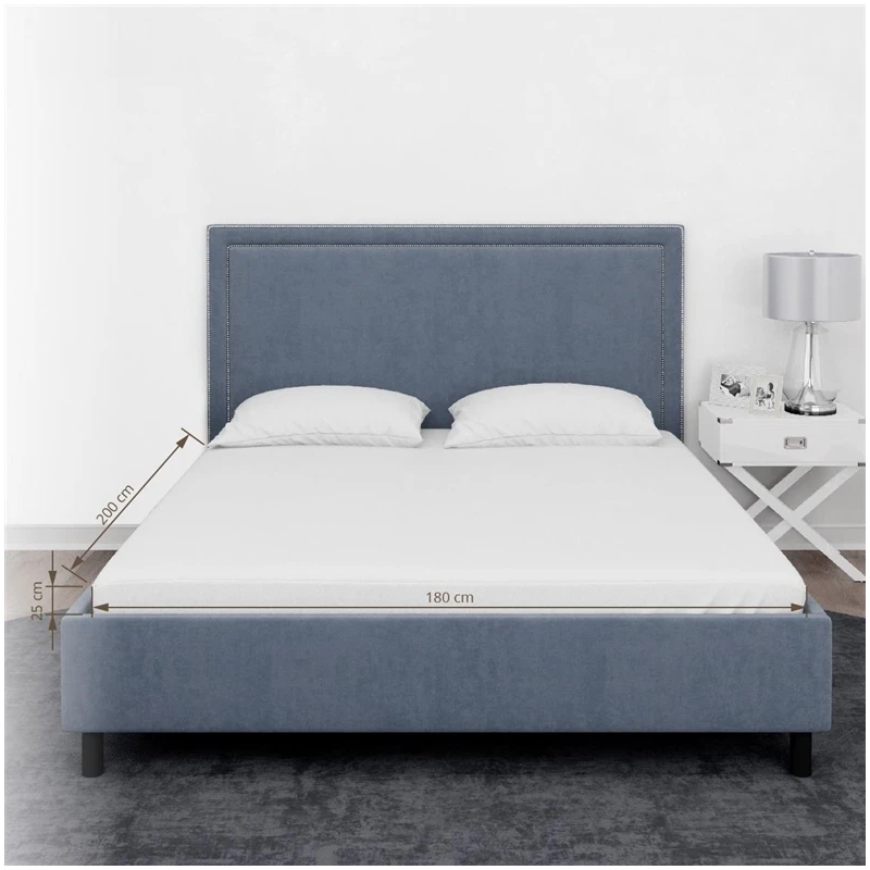 Palags ar gum.100% kokv 180x200+25cm bal