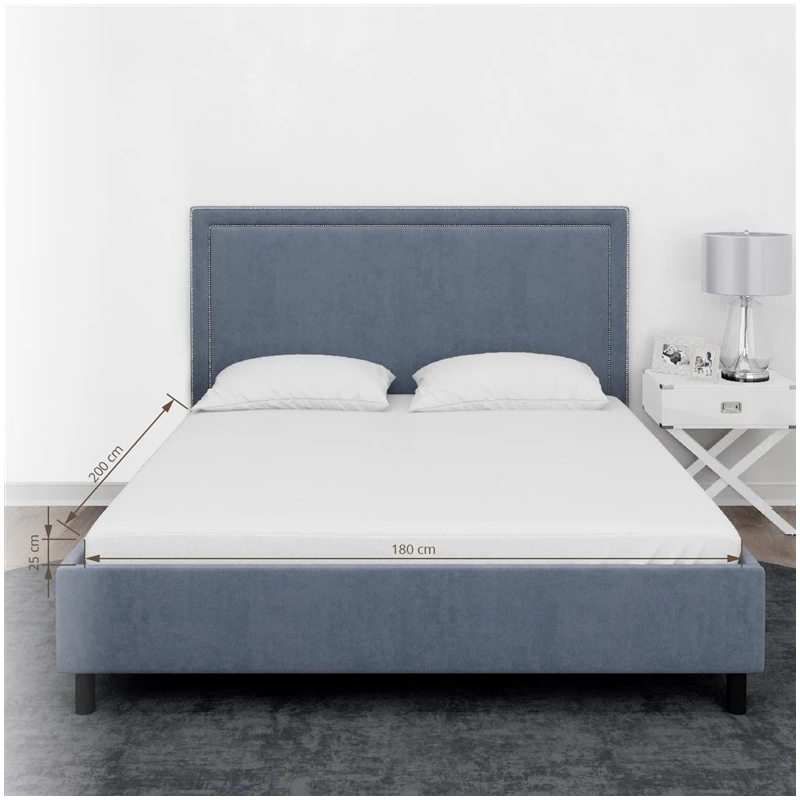 Palags ar gum.100% kokv 180x200+25cm bal