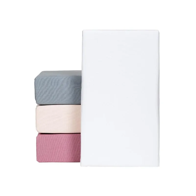Fitted sheet cotton 200x200+25 white