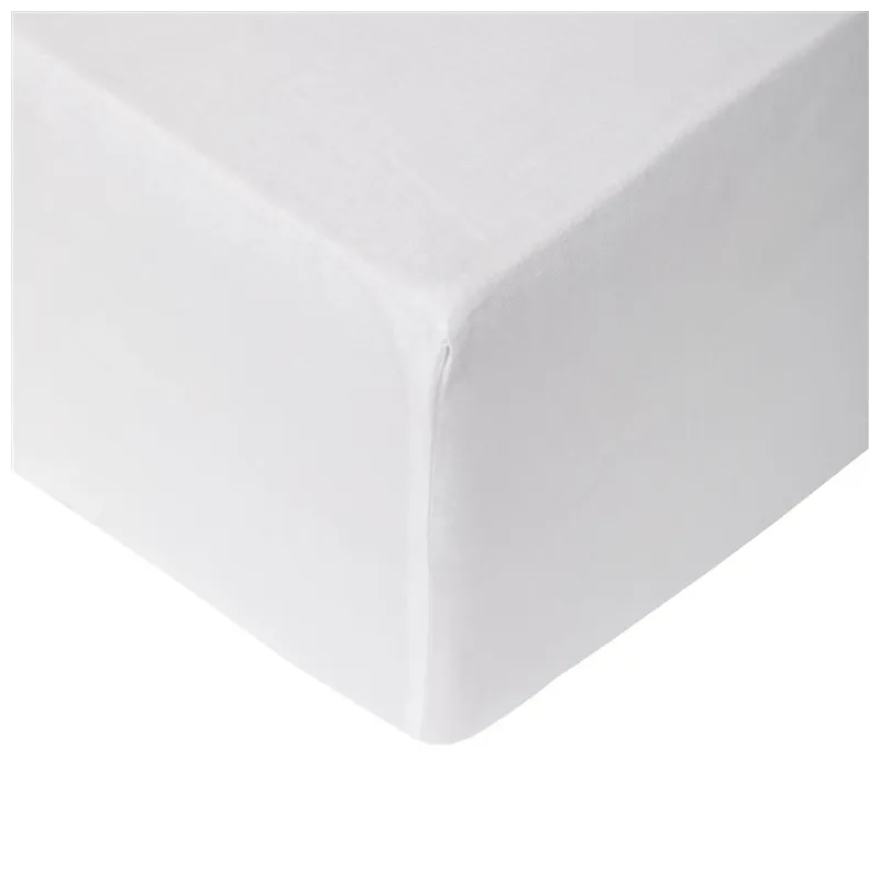 Fitted sheet cotton 200x200+25 white