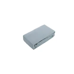 Fitted sheet sateen 200x200+25 grey