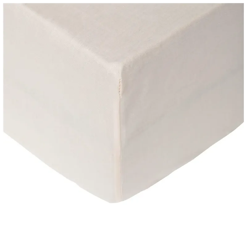 Fitted sheet sateen 160x200+25 beige