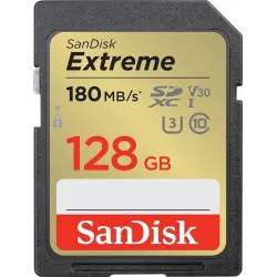Atminties kortelė SanDisk Extreme, 128 GB, 180 Mb-s - 90 Mb-s
