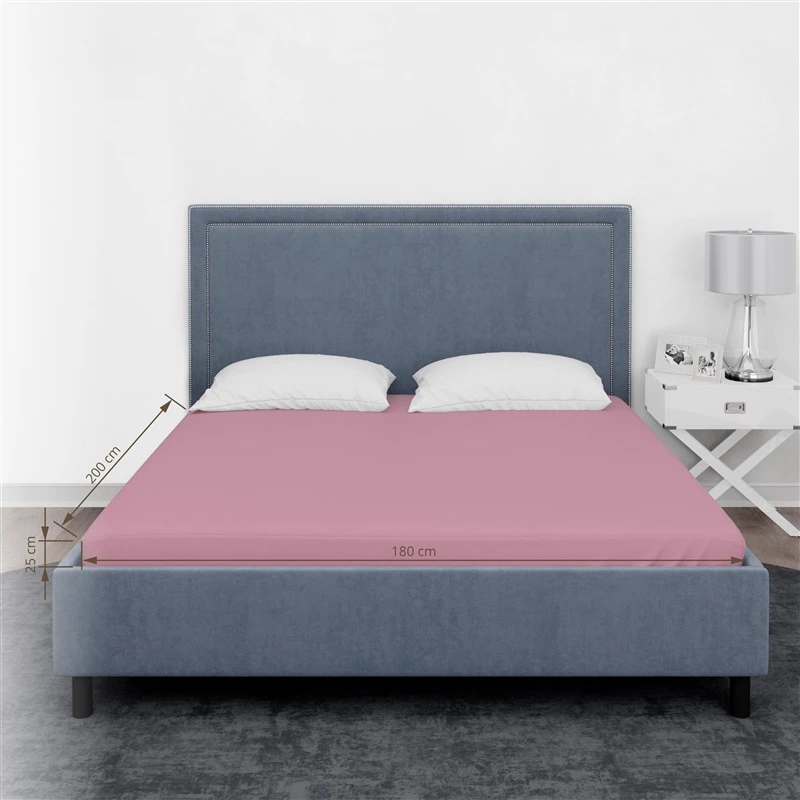 Palags ar gum.100% kokvs.s.180x200+25cm