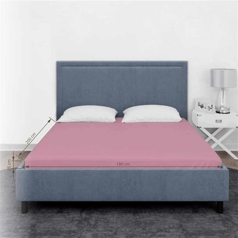 Palags ar gum.100% kokvs.s.180x200+25cm