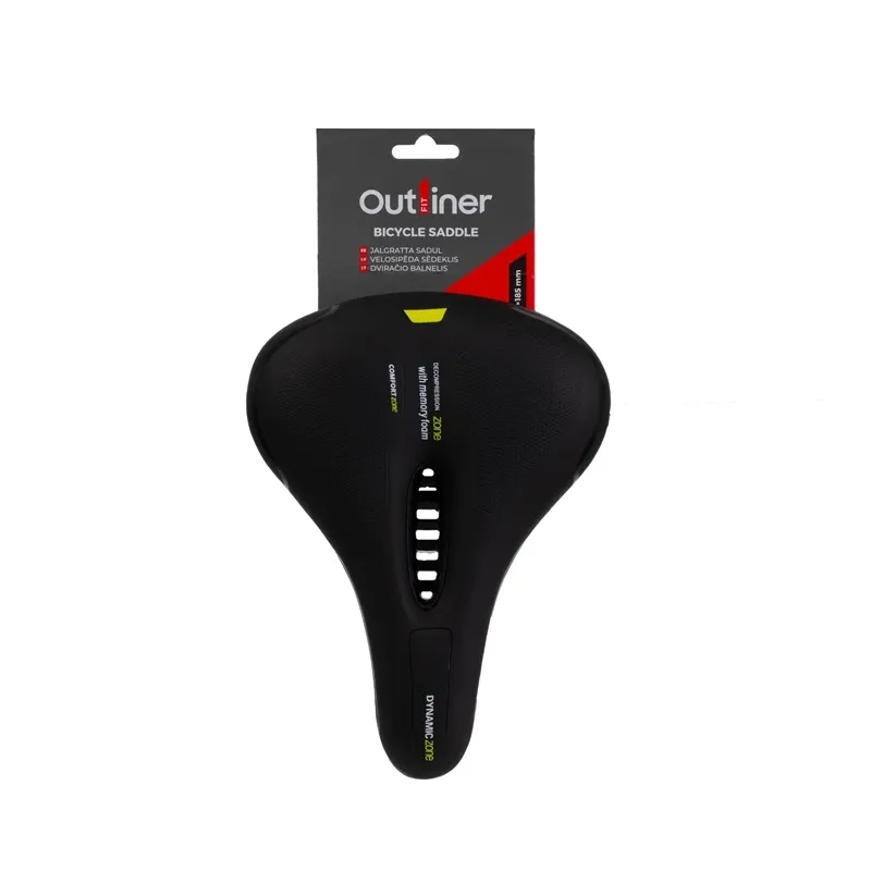 Dviračio balnelis Outliner, putų polietilenas, juoda sp.