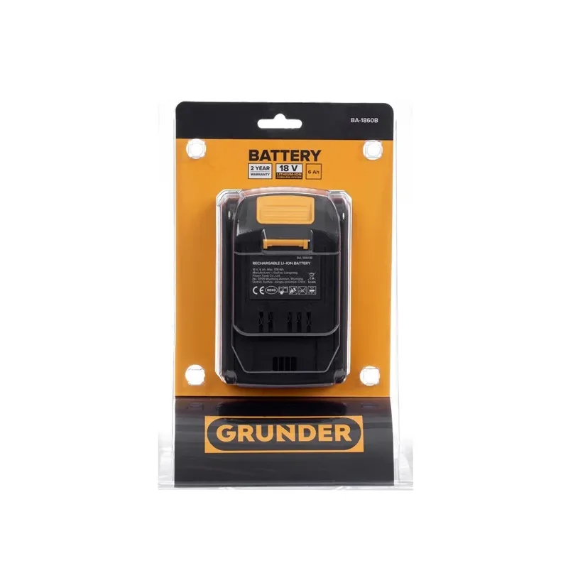 Akumulators Grunder BA-1860B, 18 V, li-ion, 6000 mAh