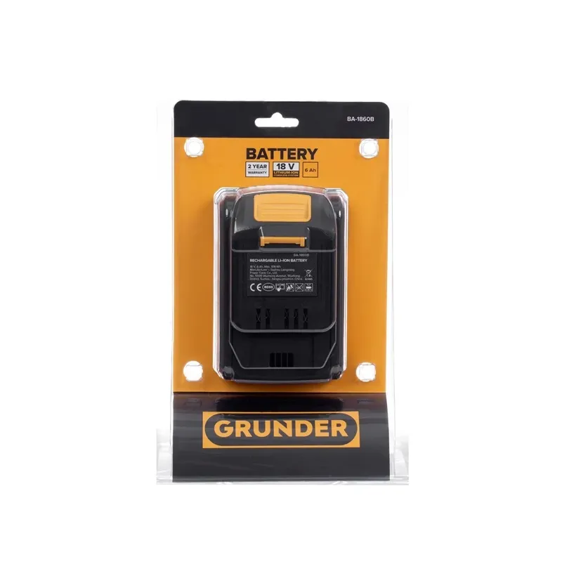 Aku Grunder BA-1860B, 18 V, li-ion, 6000 mAh