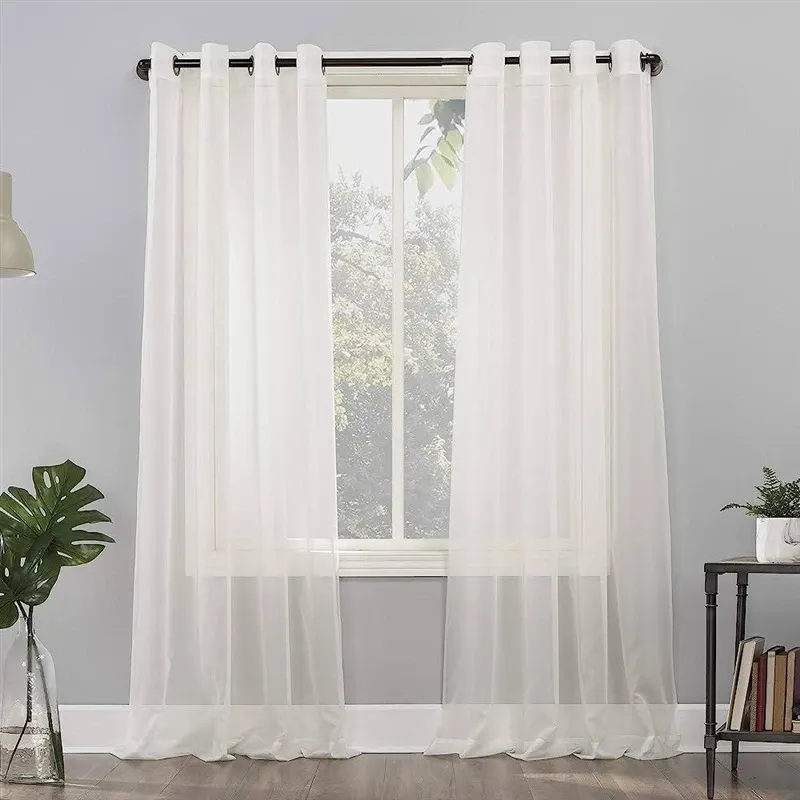 Дневной занавес Domoletti Voile W191-70008, кремовый, 140 см x 260 см