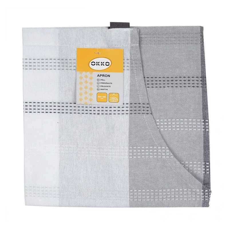 Priekšauts Okko PMM-A14146R, 64 cm x 80 cm, pelēka