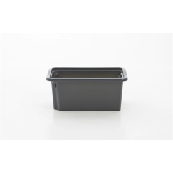 Taisnstūra vanna 5l melna 30x19x13cm