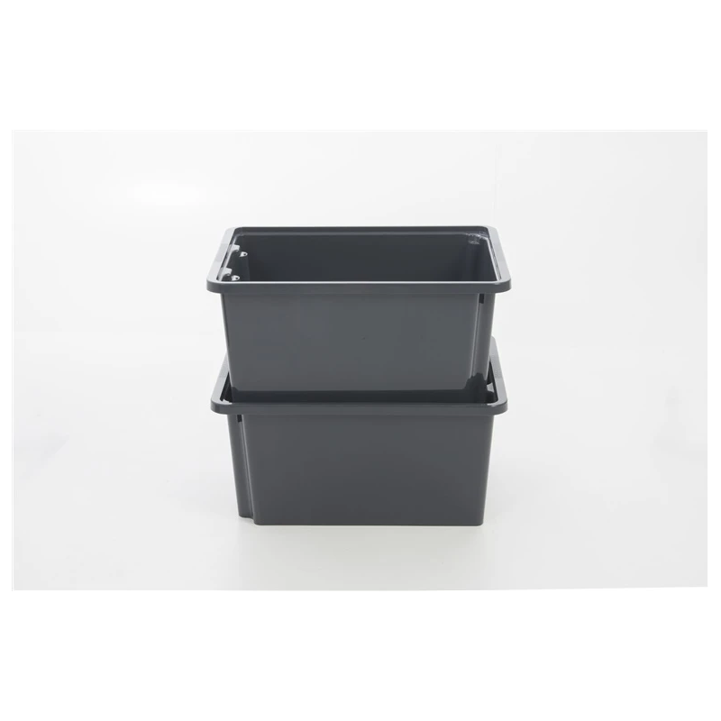 Taisnstūra vanna 5l melna 30x19x13cm