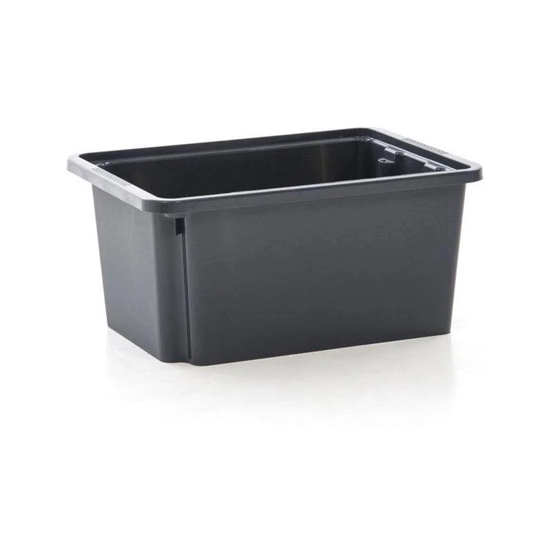 Taisnstūra vanna 13l juoda 38x26x18cm