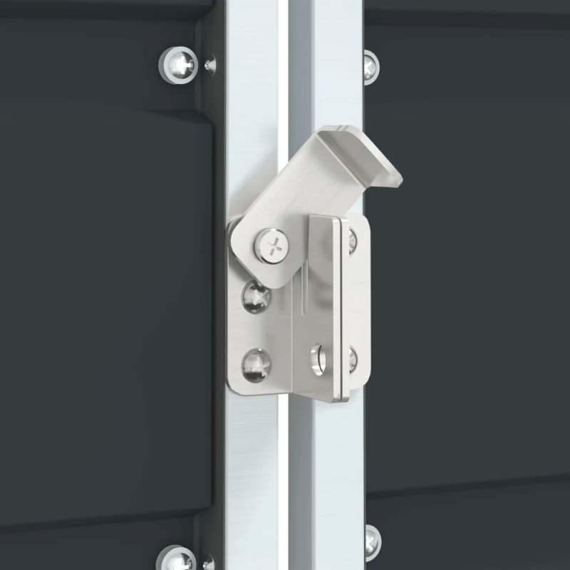 vidaXL atkritumu tvertņu novietne antracītpelēka 144x81x113 cm tērauds