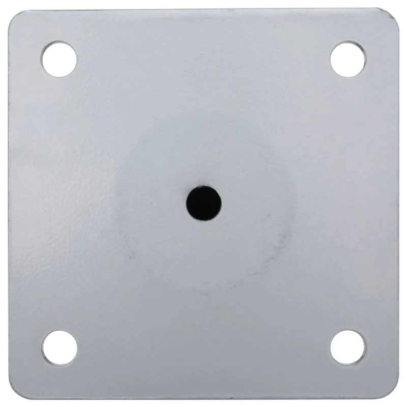 vidaXL saulessarga pamatne, DIA38-48 mm kātam, sudrabains tērauds