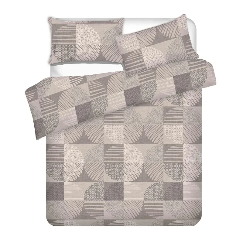 Gultas veļas komplekts Domoletti Seti Mariel, brūna-bēša, 200 x 220 cm