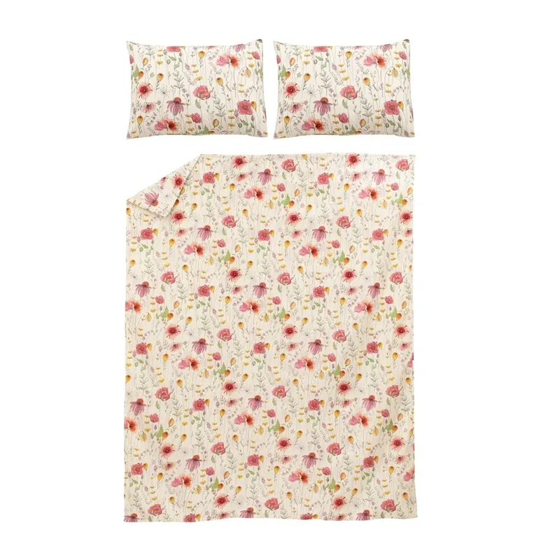 BED COV SET Summer Garden COTTON 200x220