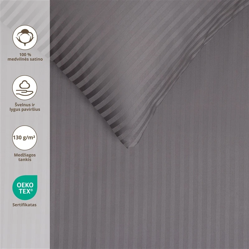 Kom pārv kok sat grey 140x200