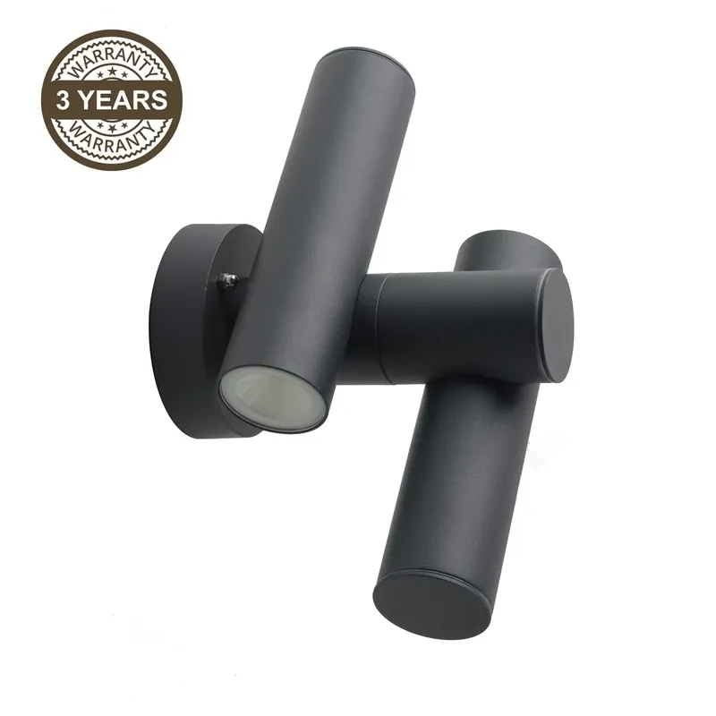 Āra sienas lampa Domoletti Flip QY200645, 6.5W, LED, IP44, melna krās., 10.5 cm x 25.3 cm