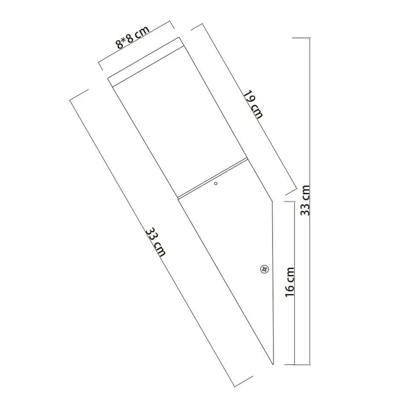 Уличный настенный светильник Domoletti Corte DH1430, 15Вт, E27, IP44, aнтрацит цв., 8 см x 33 см