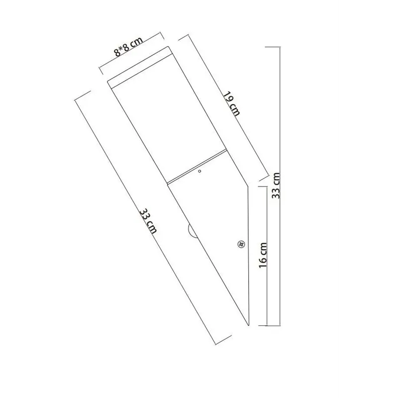 Āra sienas lampa Domoletti Corte DH7430, 15W, E27, IP44, antracīta krās., 8 cm x 33 cm