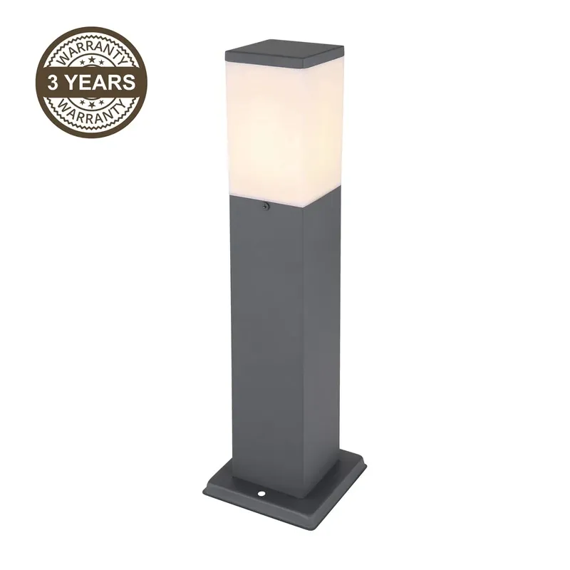 Vabalt seisev välisvalgusti Domoletti Corte, 15W, E27, IP44, antratsiit v., 12.4 cm x 45 cm