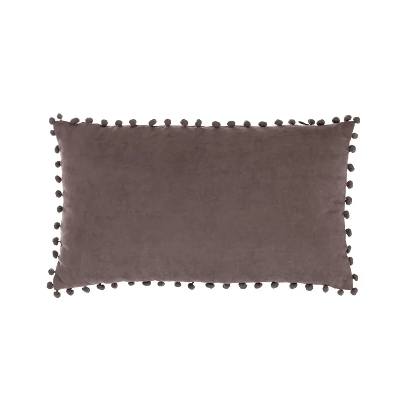 Dekoratīvs spilvens Domoletti Ponpon, pelēka krās., 30 cm x 50 cm