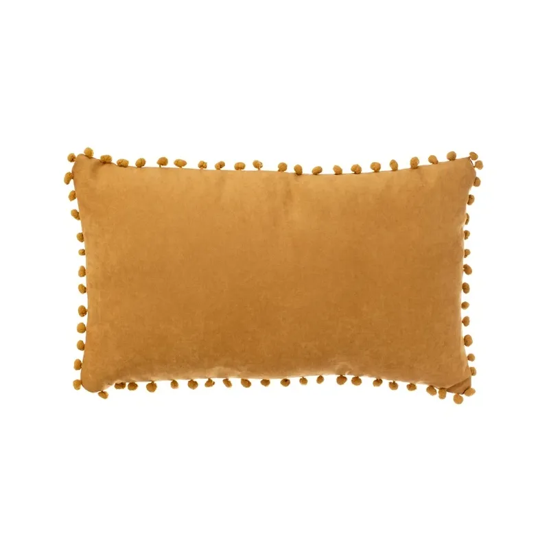 Dekoratīvs spilvens Domoletti Ponpon, dzeltena krās., 30 cm x 50 cm