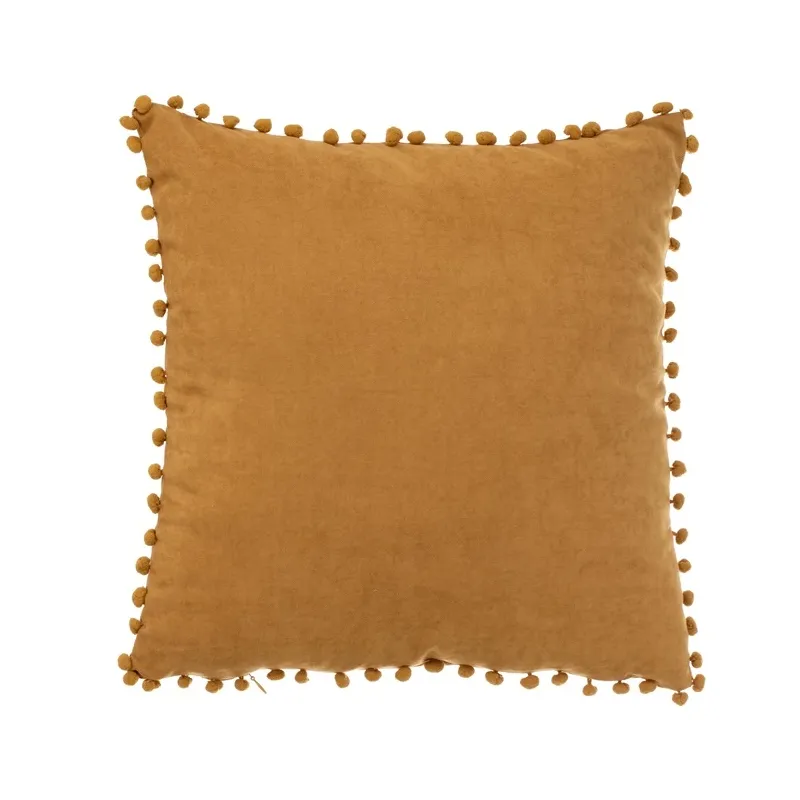Dekoratīvs spilvens Domoletti Ponpon, dzeltena krās., 45 cm x 45 cm