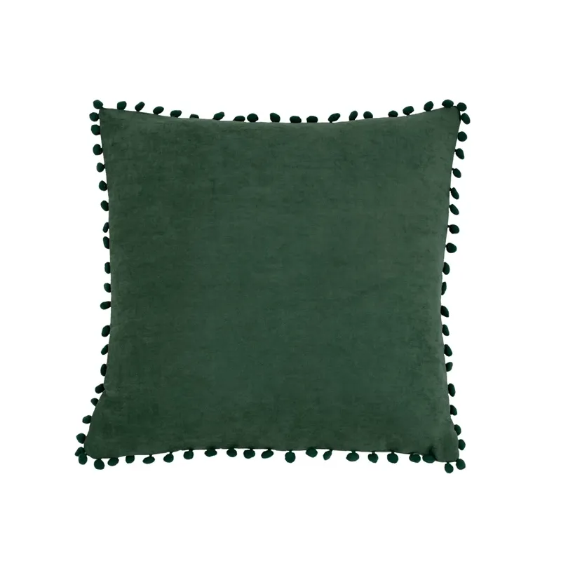 Dekoratīvs spilvens Domoletti Ponpon, zaļa krās., 45 cm x 45 cm