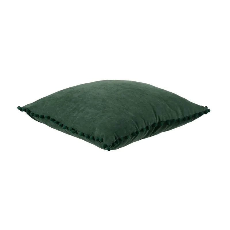 Dekoratīvs spilvens Domoletti Ponpon, zaļa krās., 45 cm x 45 cm
