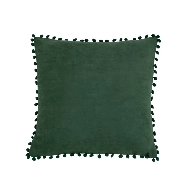 Dekoratīvs spilvens Domoletti Ponpon, zaļa krās., 45 cm x 45 cm