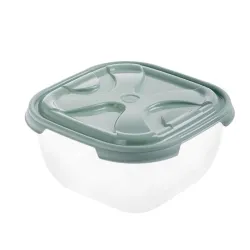 Food container square nordic green. 2.1l