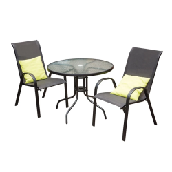 Krēsls āra melns hc-891-2 55x70x91 cm