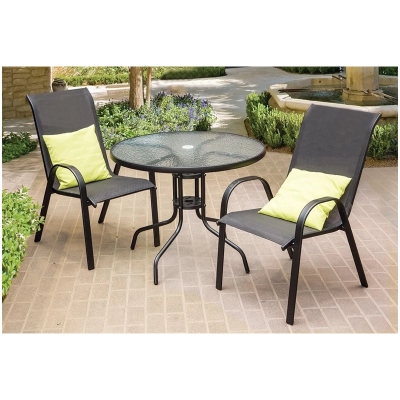 Krēsls āra melns hc-891-2 55x70x91 cm