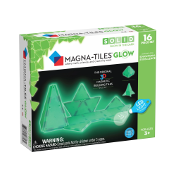 MAGNA-TILES Magnētiskais konstruktors "Izgaismojošs", 16 gab.