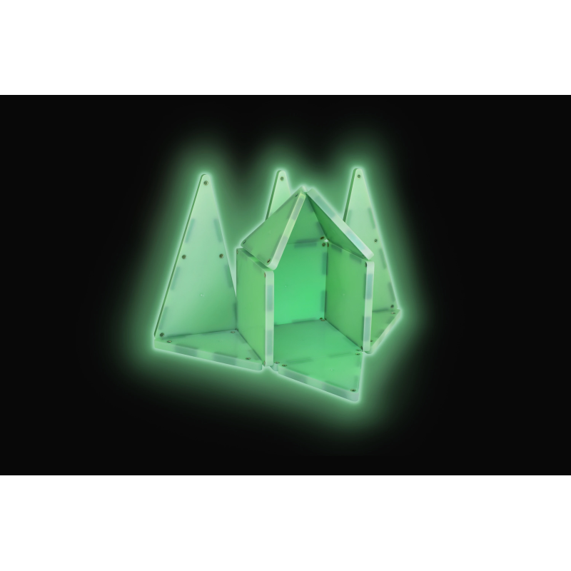 MAGNA-TILES Magnētiskais konstruktors "Izgaismojošs", 16 gab.