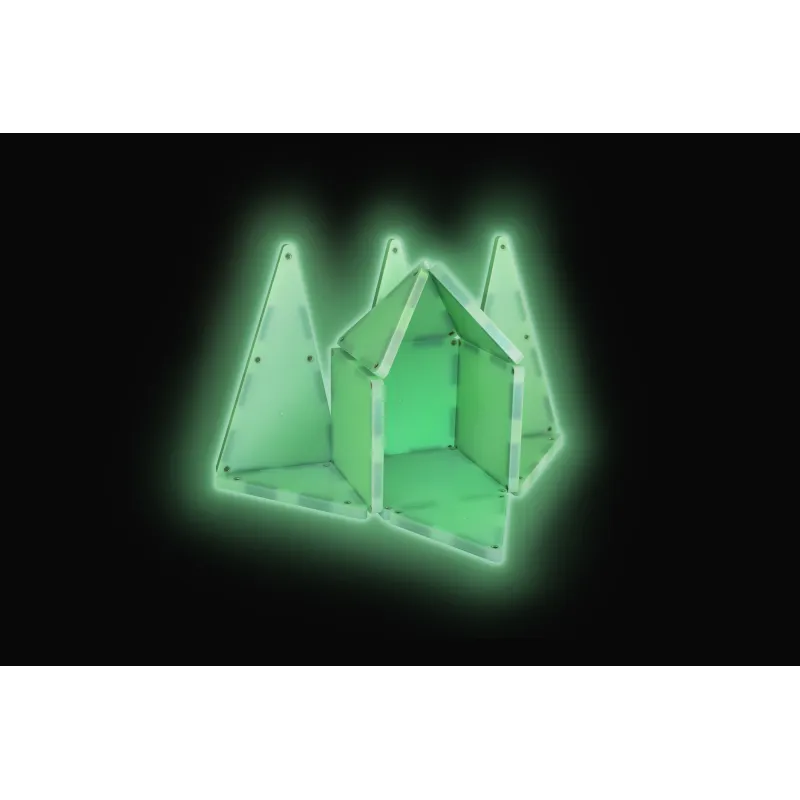 MAGNA-TILES Magnetinis šviečiantis konstruktorius, 16 det.