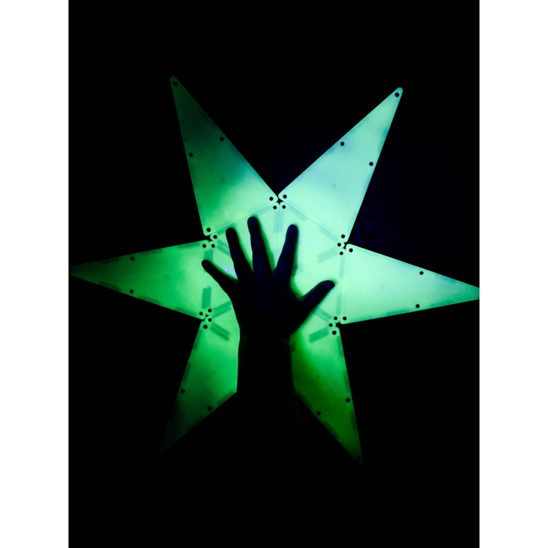 MAGNA-TILES Magnētiskais konstruktors "Izgaismojošs", 16 gab.