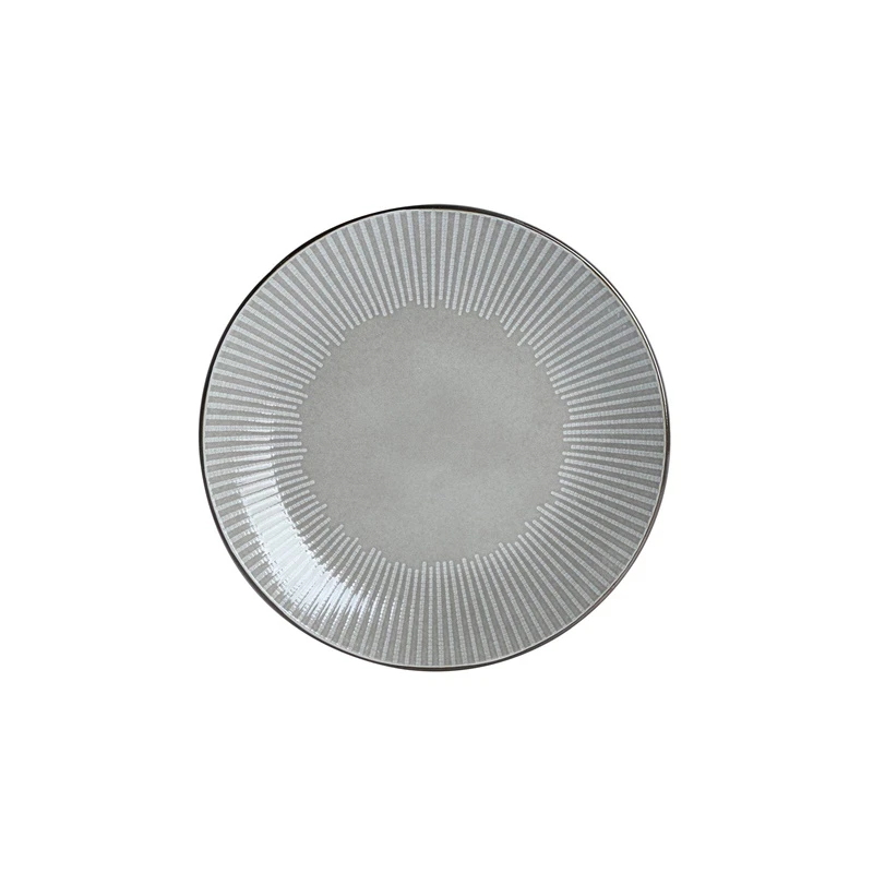 Sķīvis pusd. domoletti brūns ar orn.27cm