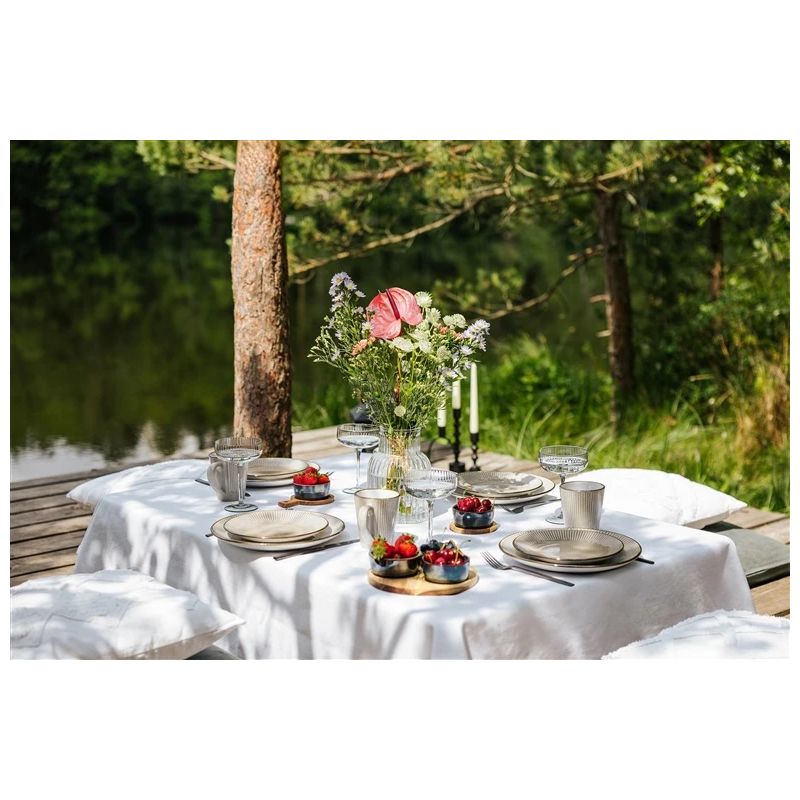 Sķīvis pusd. domoletti brūns ar orn.27cm