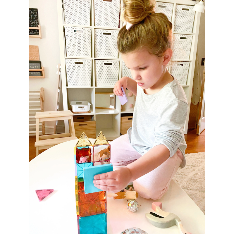 MAGNA-TILES Magnētiskais konstruktors "Zvaigžņu putekļi", 15 gab.