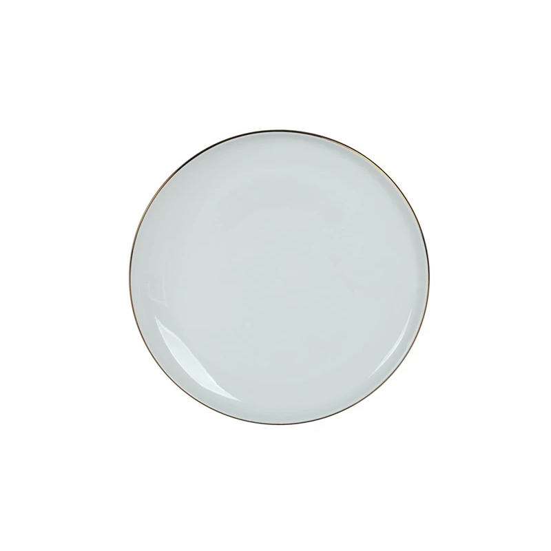 Sķīvis pusd. domoletti ar zelta mal.26cm