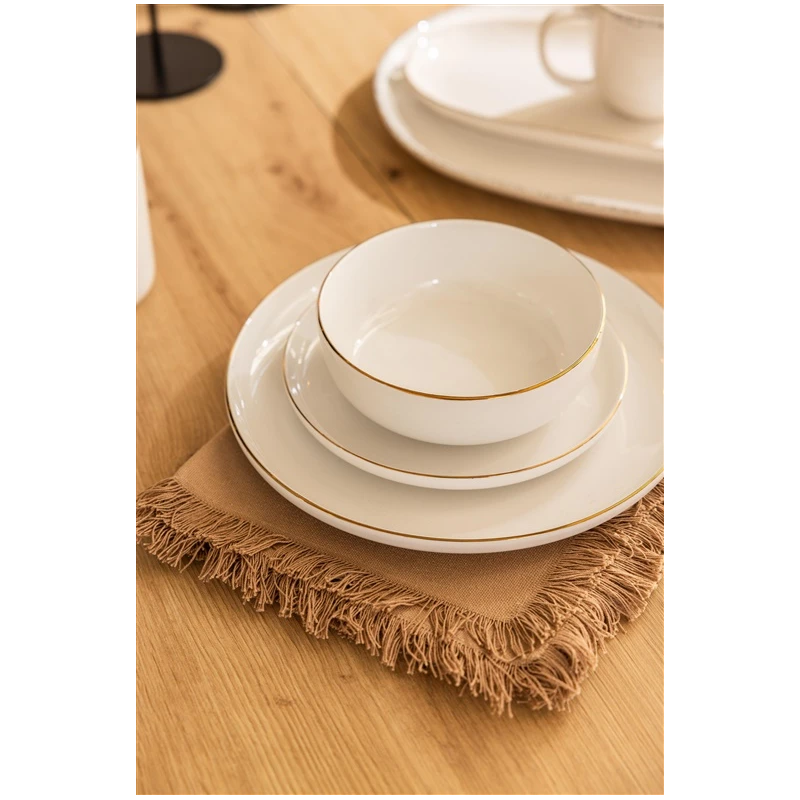 Bļoda domoletti ar zelta malām 510ml