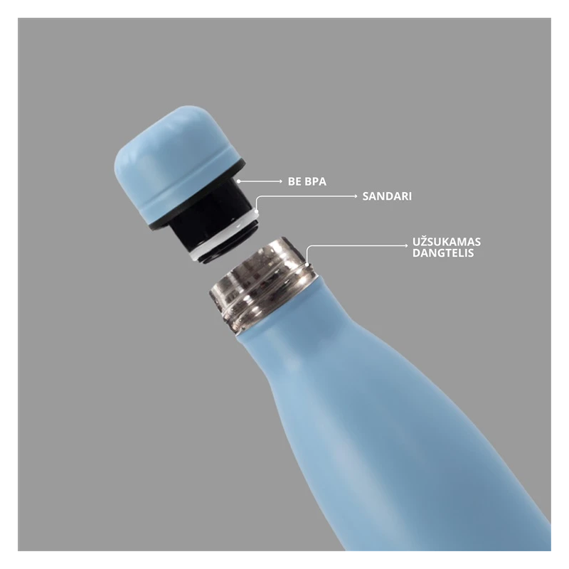 Pudele termo domoletti rh503-500 zils