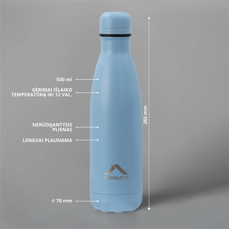 Pudele termo domoletti rh503-500 zils